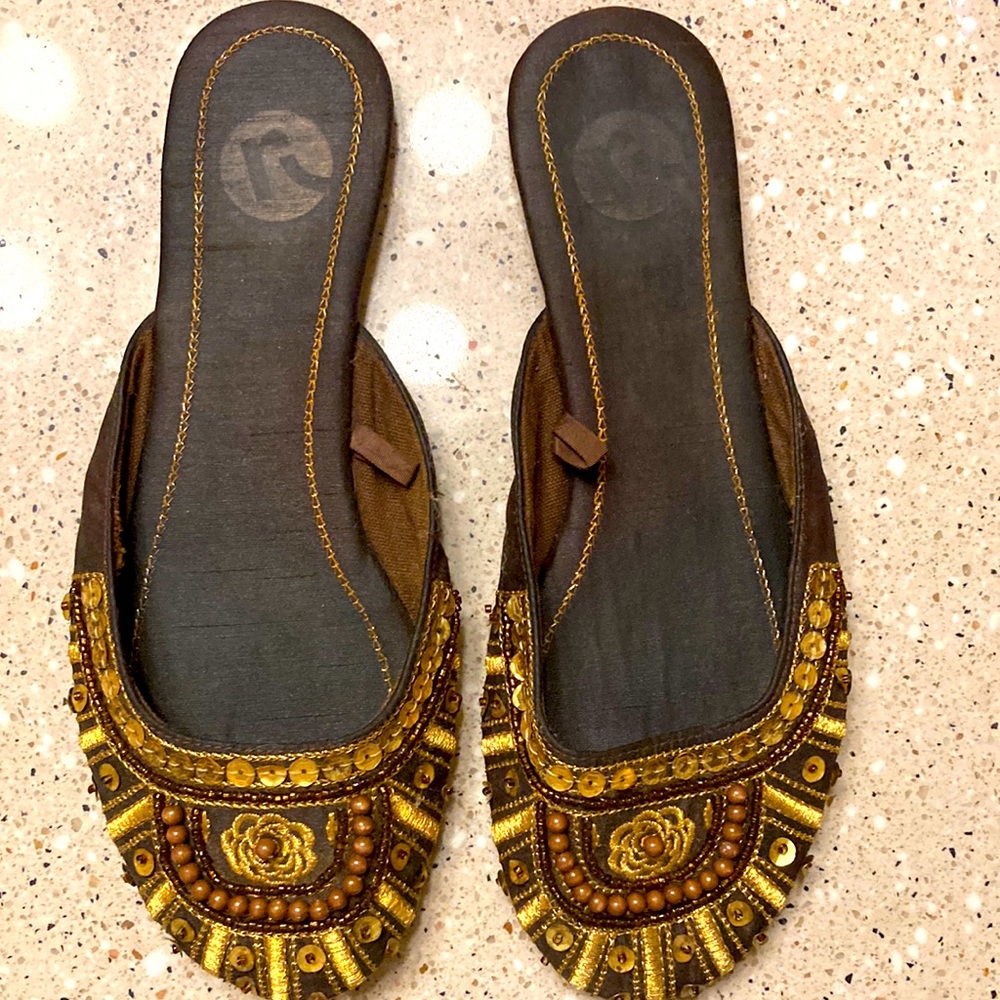 Beaded slip ons… size 5.5… in great condition!